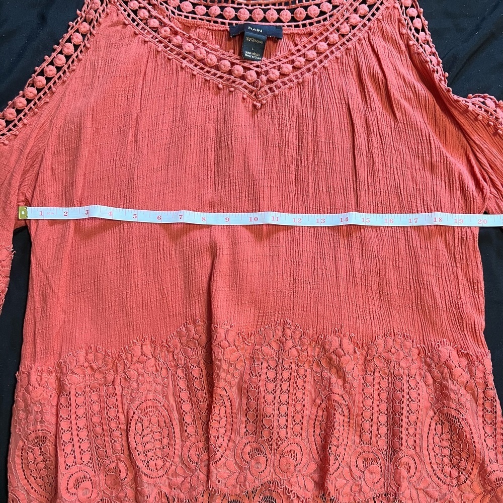 #165 Peach boho top - Picture 7 of 9